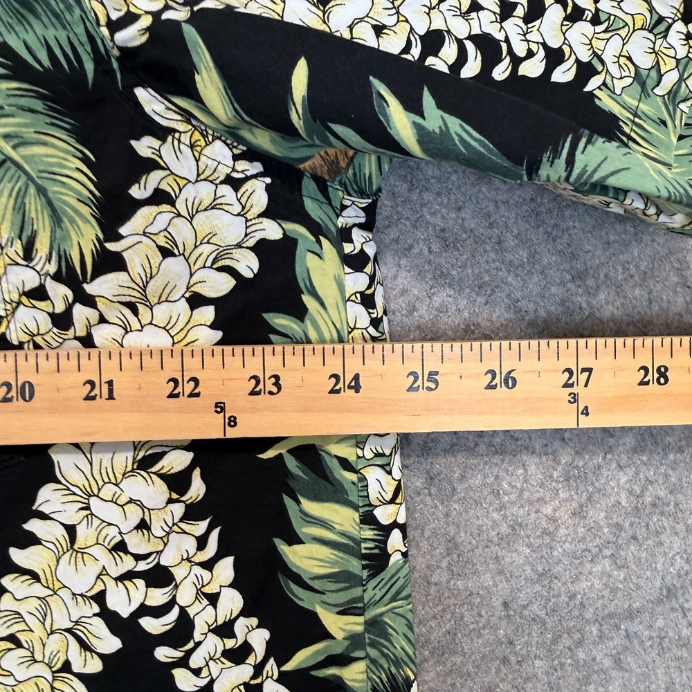 Vintage Go Barefoot Hawaiian Aloha Shirt Mens Large Palm‎ Trees Flowers Camp USA - Picture 11 of 13
